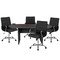 Flash Furniture Oval 35" W, 72" L, 29.5" H, Laminate Top, Grey BLN-6GCGRY2286-BK-GG - alternate 9